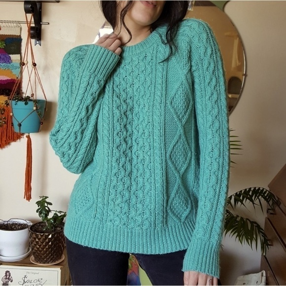 Merona Women's Wool Blend Sweater in Teal - Picture 3 of 16
